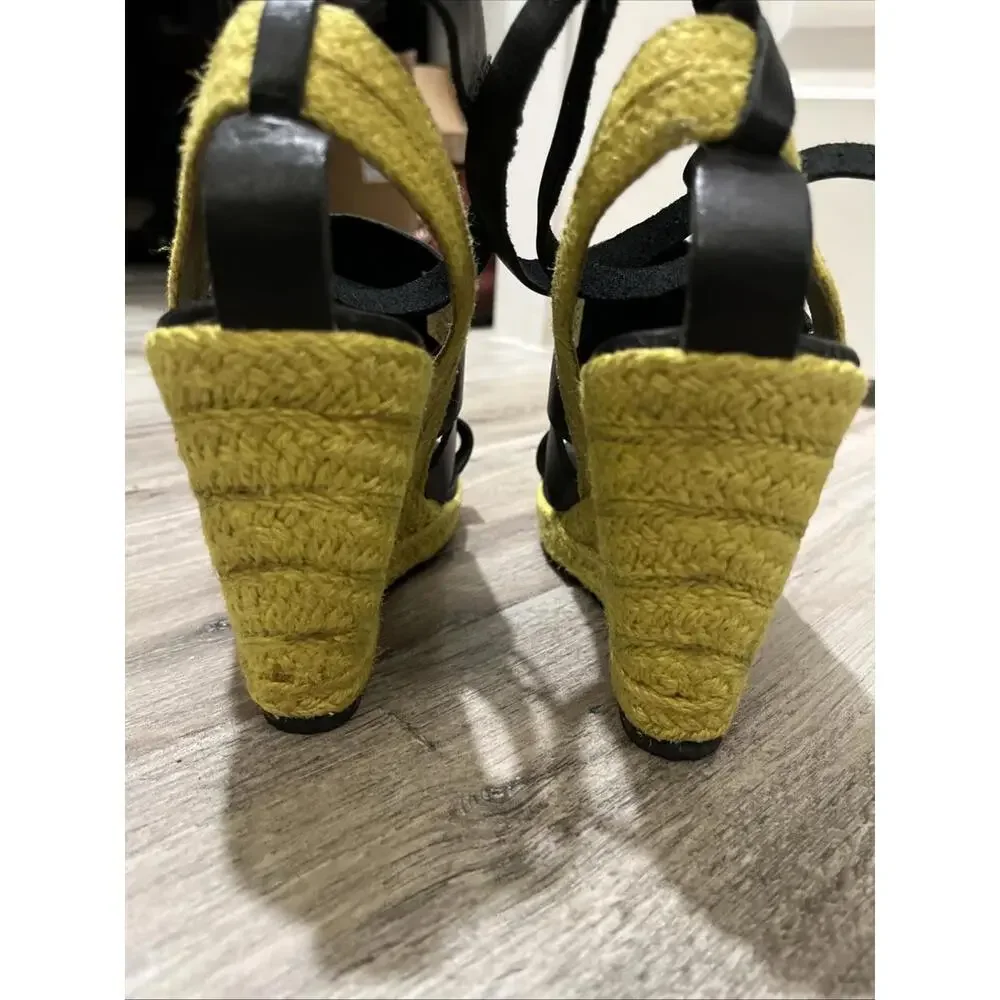 GORGEOUS DIESEL ALMA ESPADRILLE WEDGES ANKLE STRAPS SIZE US10 VGC RP $500+